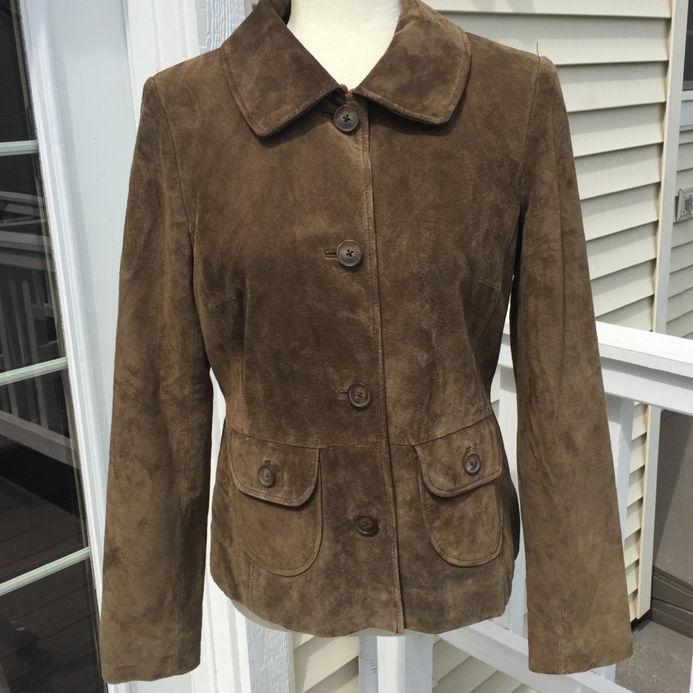 Alfani Suede Jacket.  size M - Picture 2 of 7